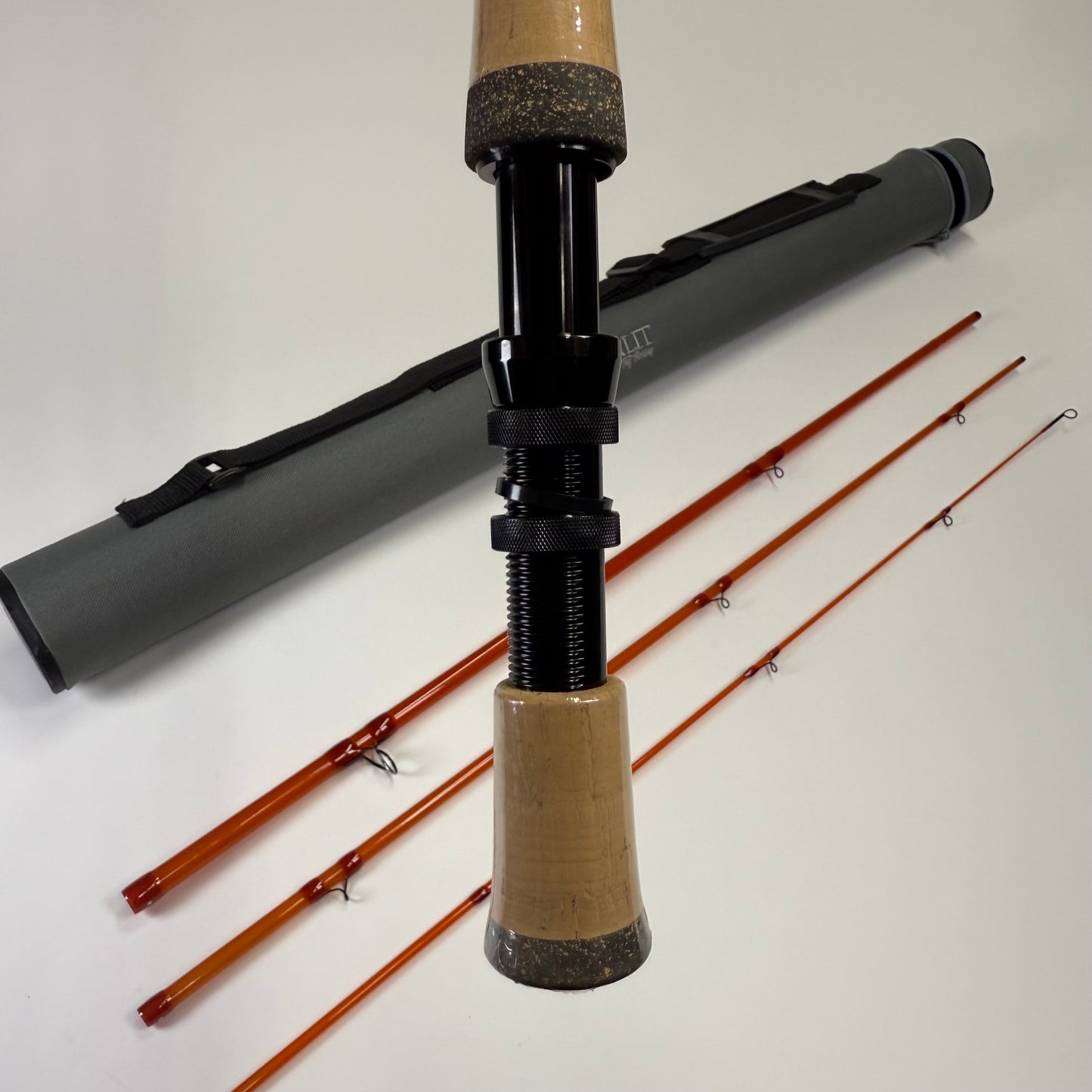 Moonlit Lunar S-GLASS #6 8'2" Fiberglass Fly Rod w/Case & Fighting Butt